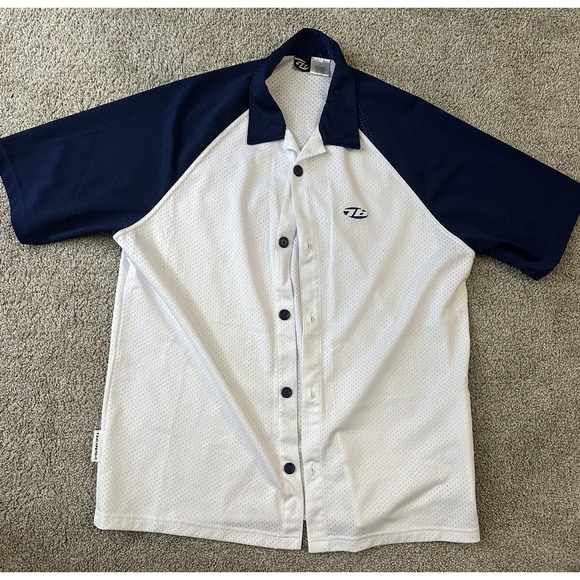 Grateful Dead Shirt Jersey Ride 7b Size Large White And Blue - Picture 1 of 14